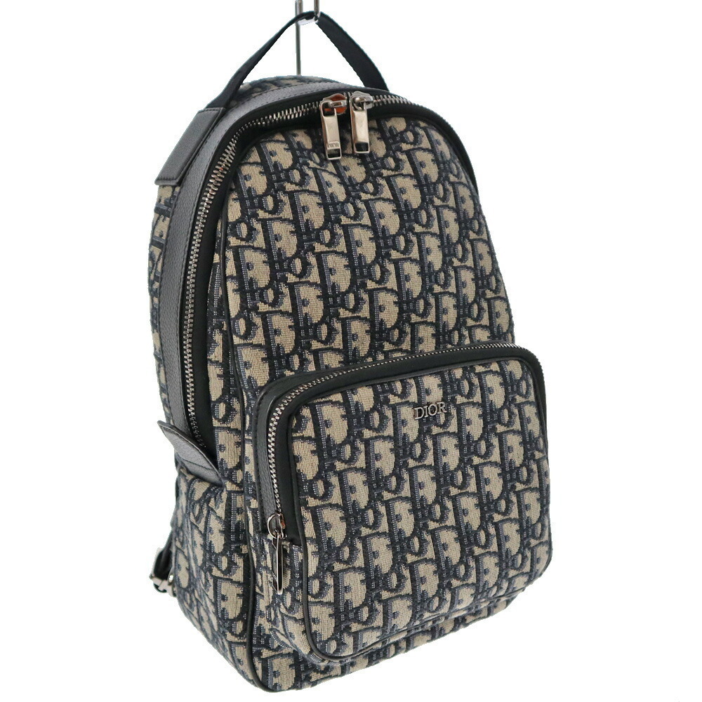 CDIORChristian Rider Sling Bag Jacquard Navy Blue Off White Trotter Body Bum